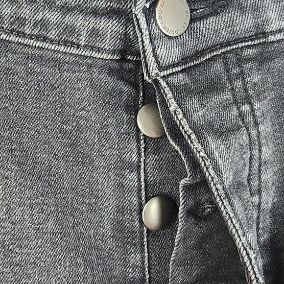 DU/ER Jeans WFMR2304 Mens 32x29 Black Distressed Casual Denim Stretch GUC - Picture 7 of 16